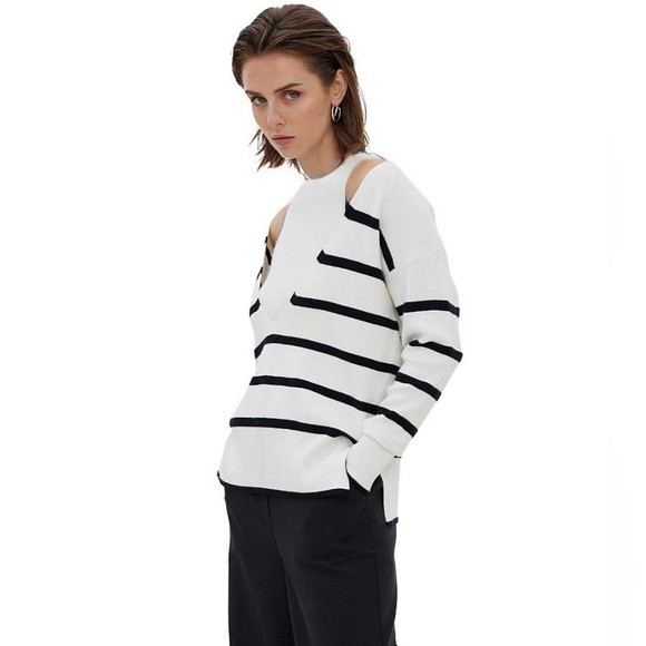 NWT Sovere $199 Repose Combo Knit
Set (ecru/black) Size small (2 pieces) - Picture 2 of 3
